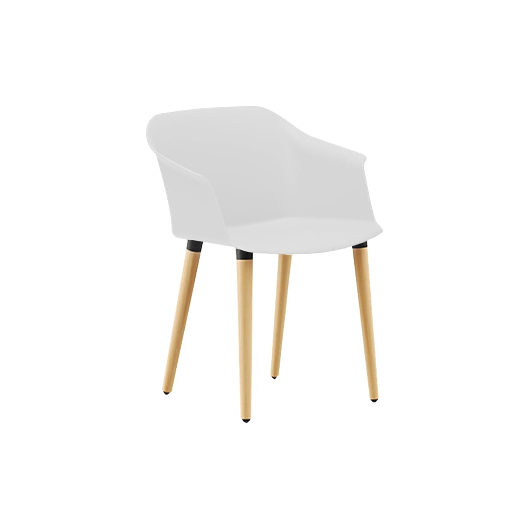 Aurora 4-Leg Timber White Shell