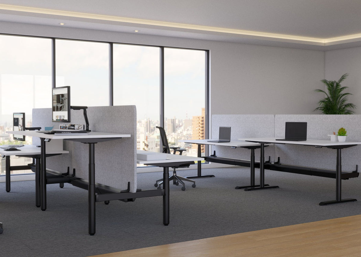 ENV4 Round Electric Back-to-Back Workstation