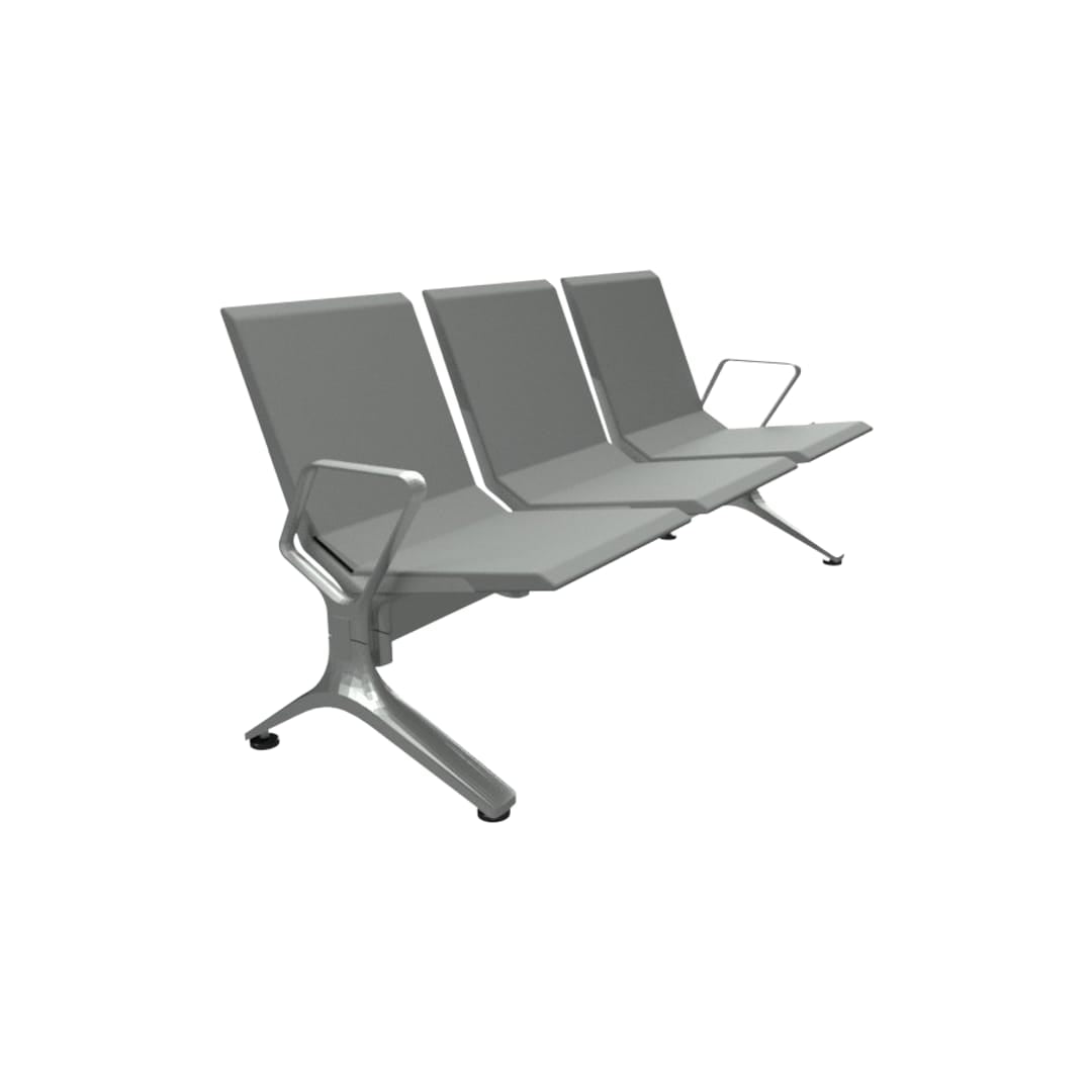 Flite 3 Seater Grey