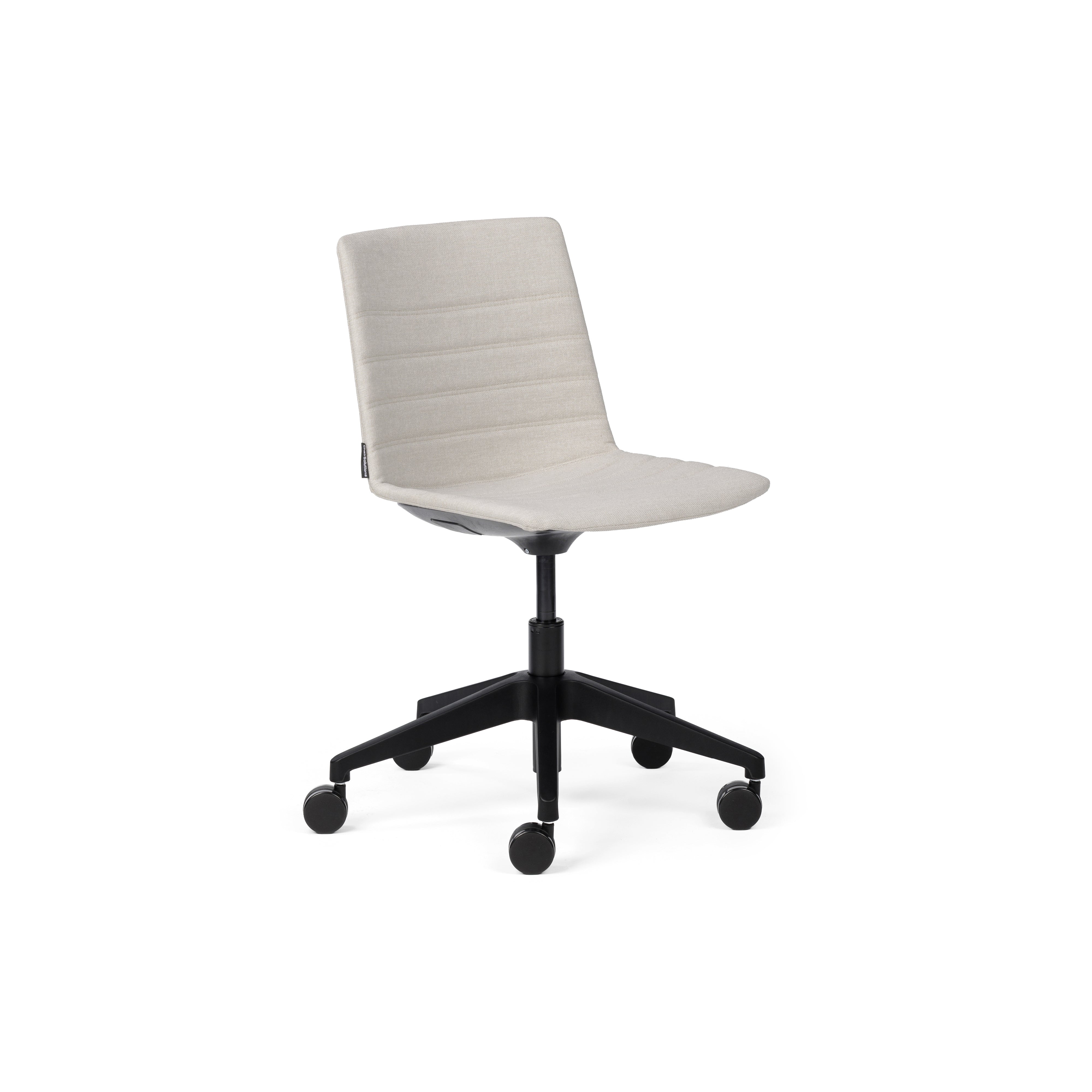 Jubel Castors Hi-Arch Black Upholstered Feature Stitch Detail