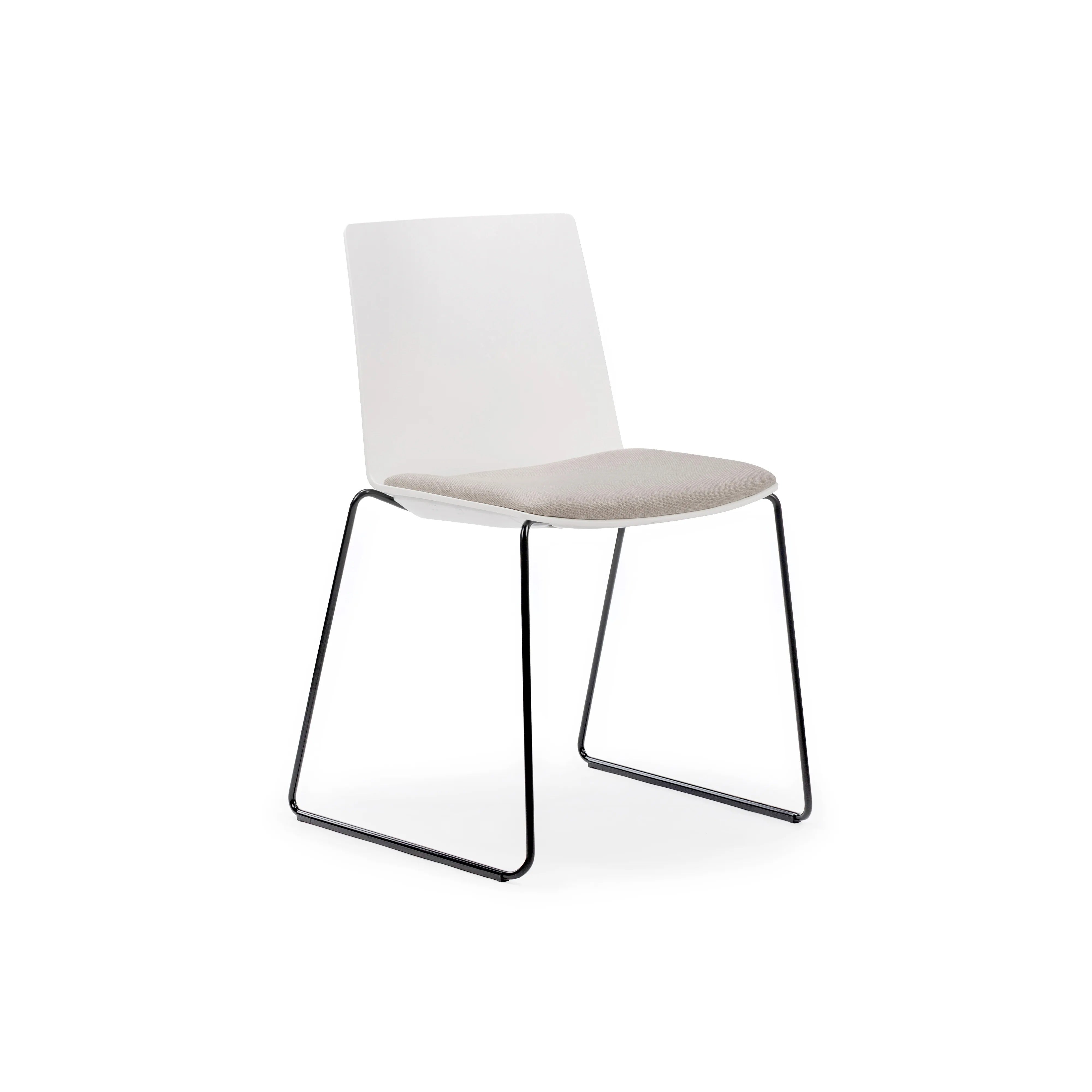 Jubel Sled Black White Shell Seat Pad