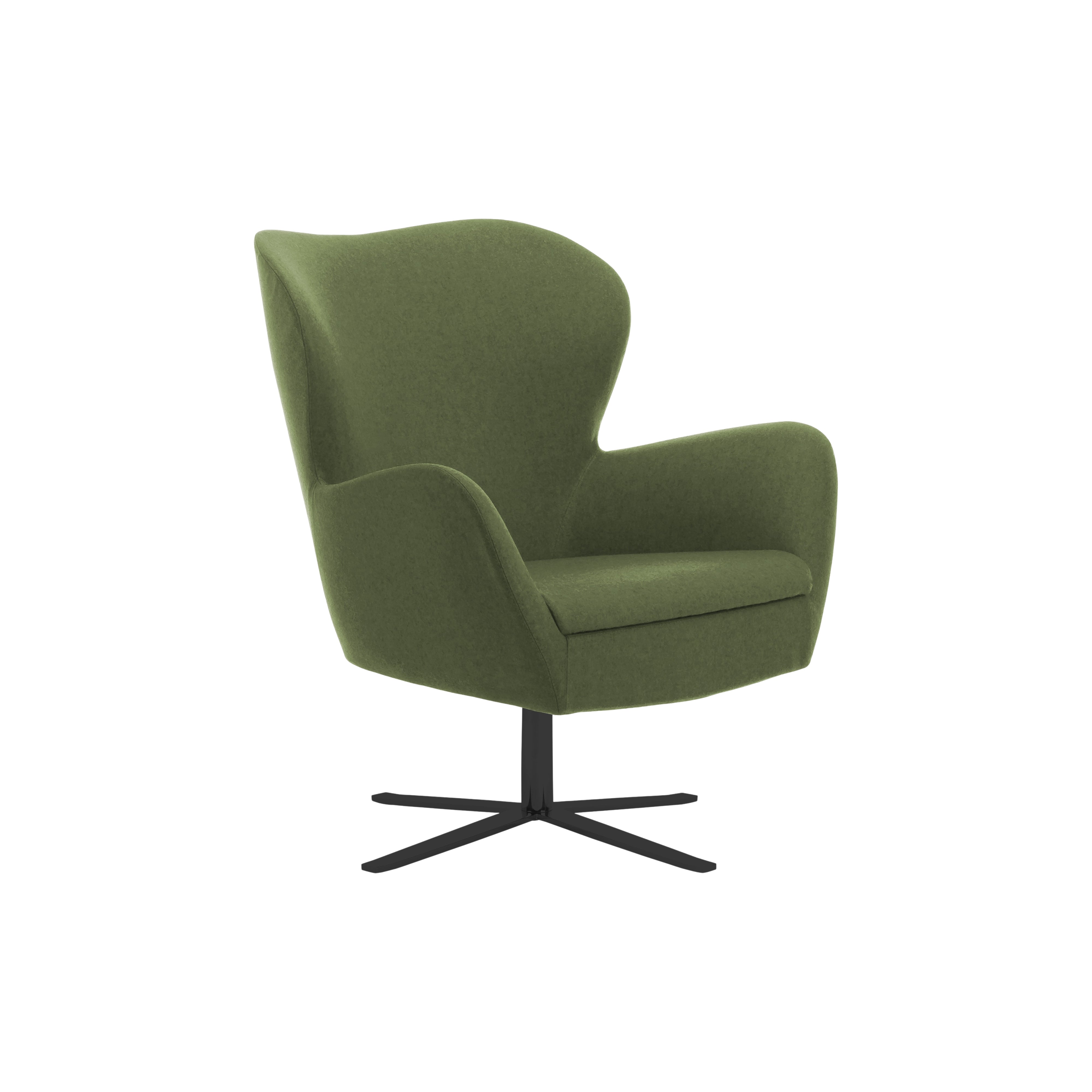 Sixty Lounge Swivel Black