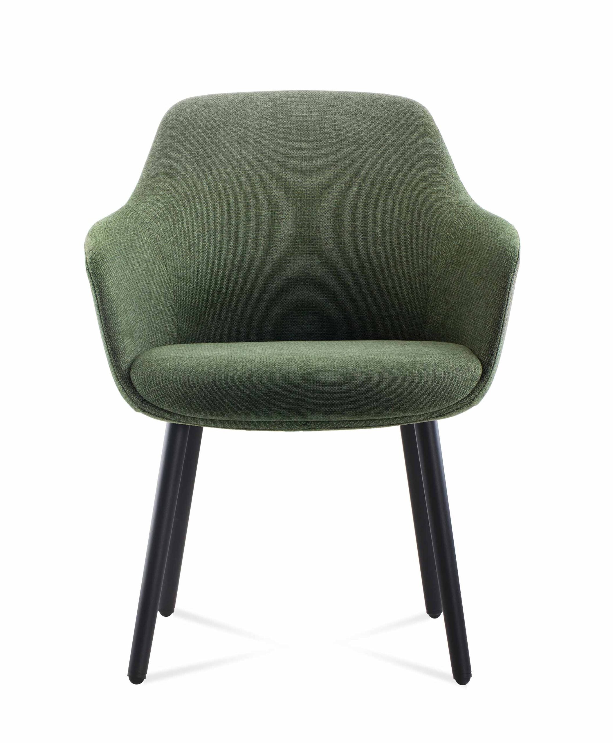 Aspen 4 Leg Tub Chair - Olive Fabric