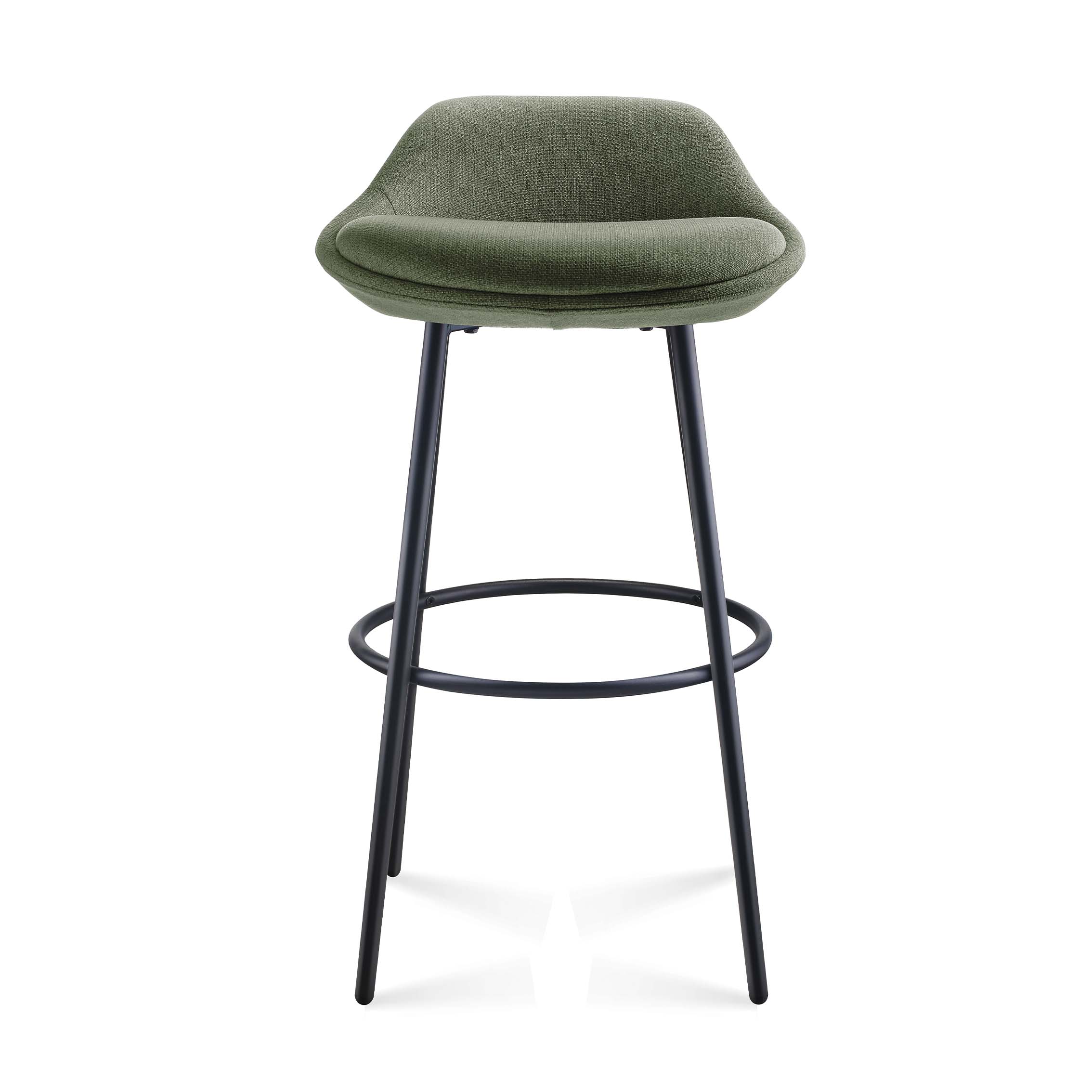 Eros Bar Stool - Olive Fabric