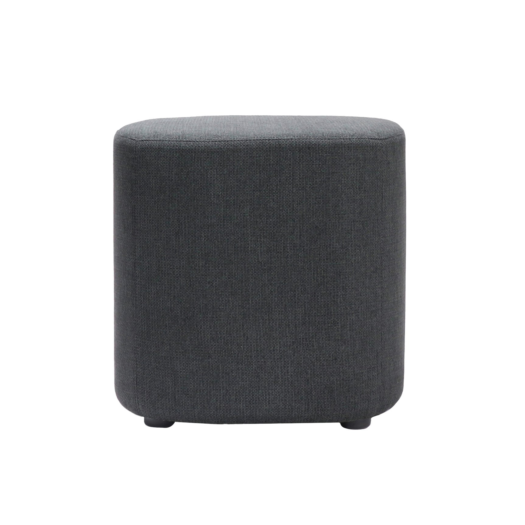 Kali Square Ottoman - Charcoal 457 Fabric