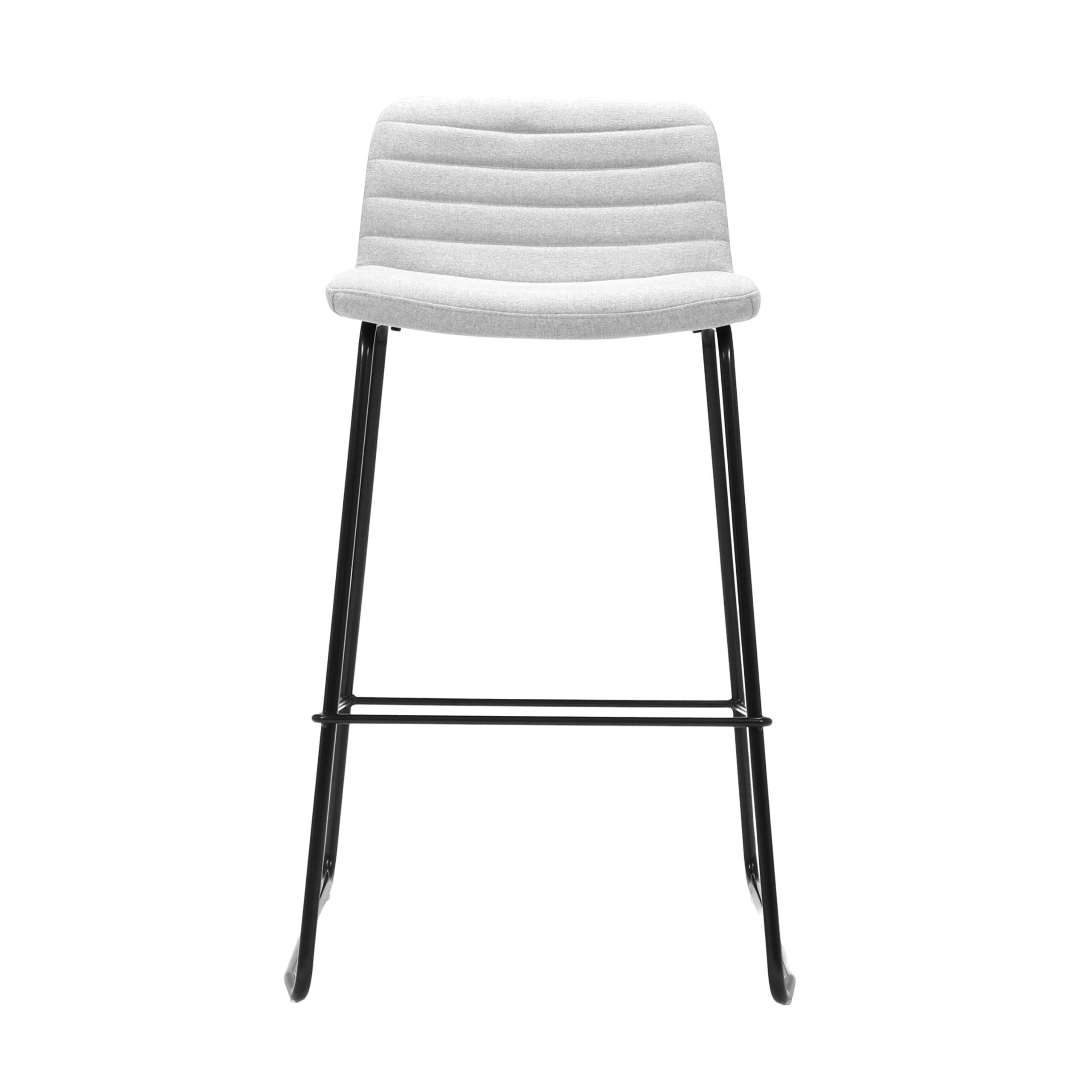Pixel Counter Stool - 630H - Light Grey/Black