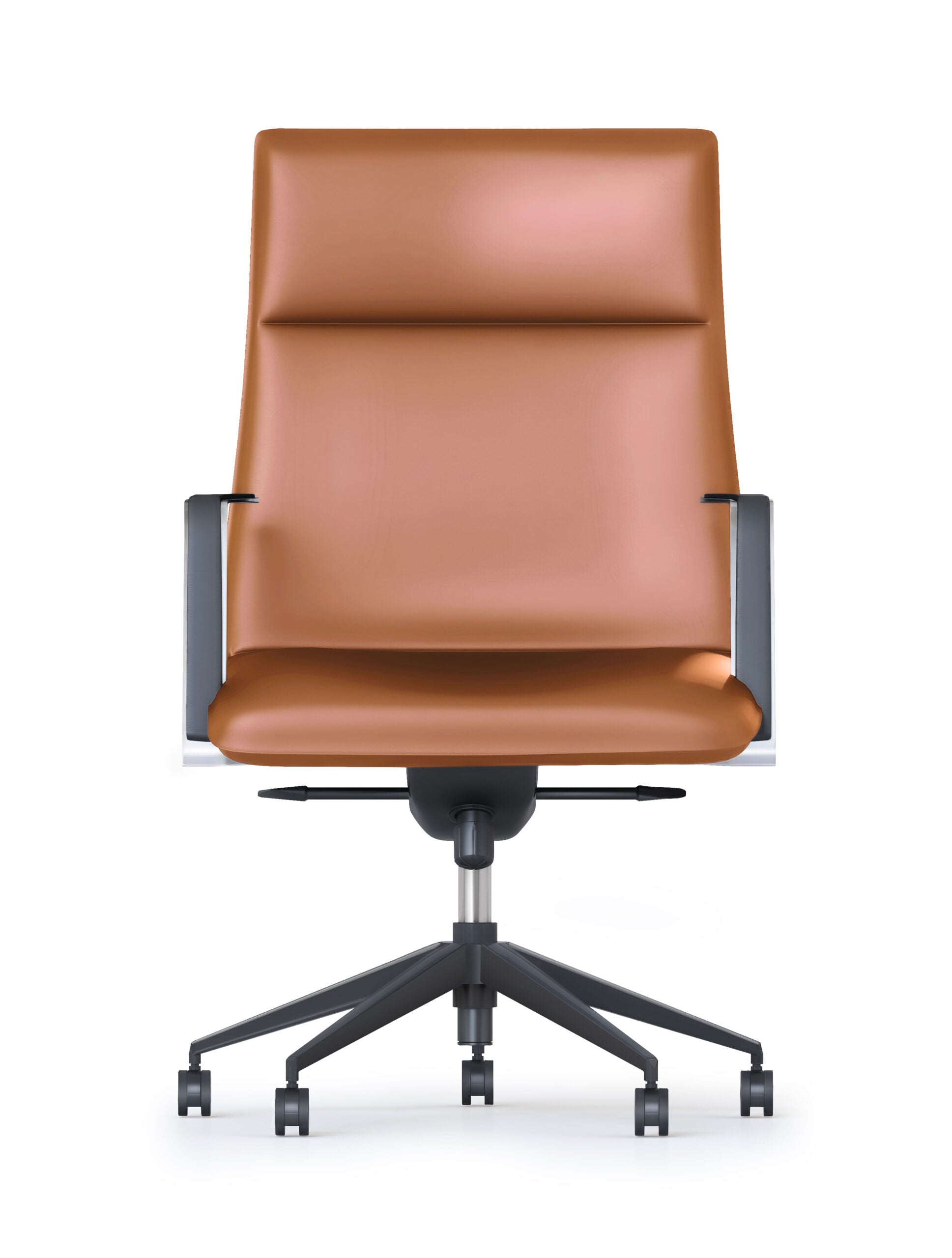 Mirage Medium Back Executive Chair - Tan Leather