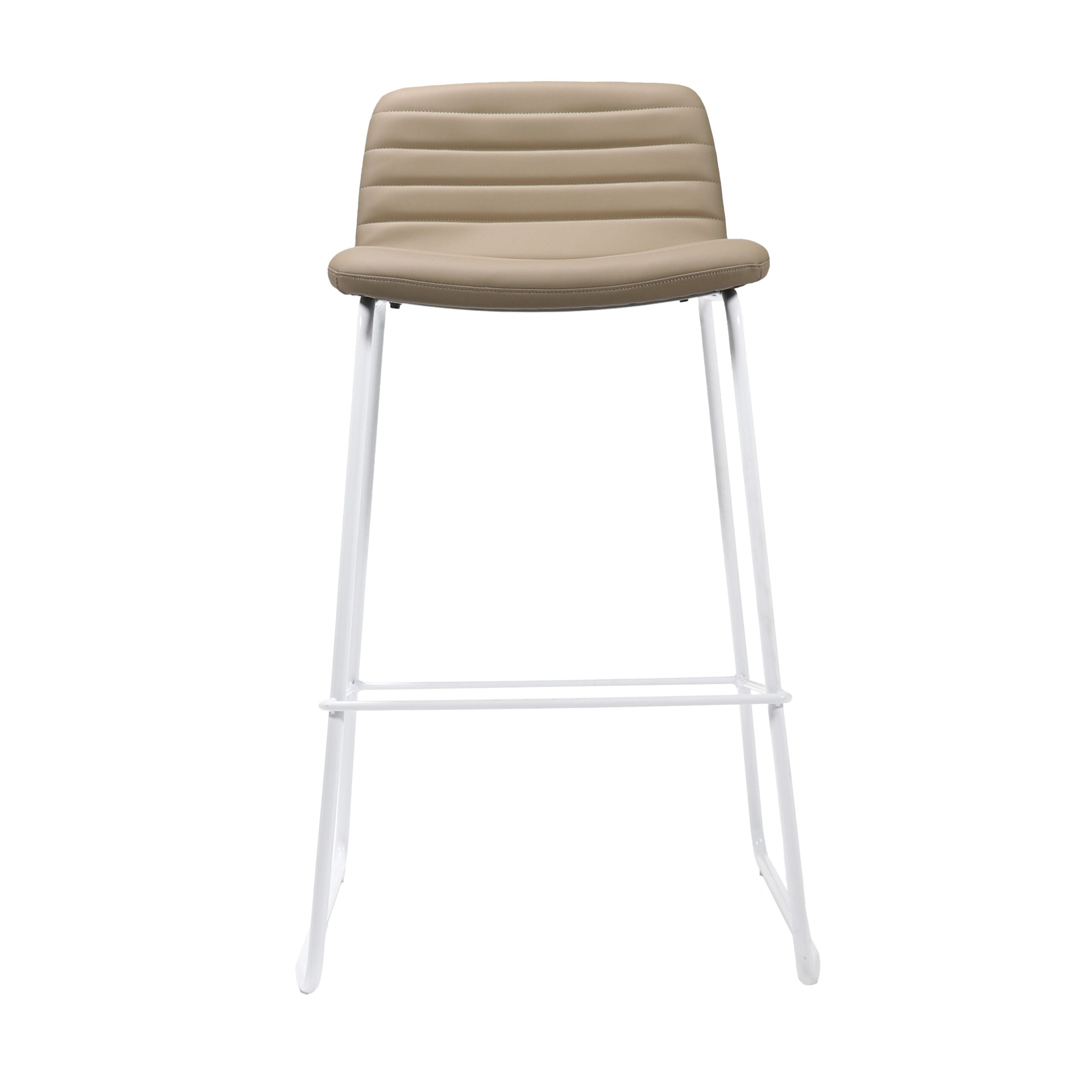 Pixel Bar Stool - 730H - Almond/White