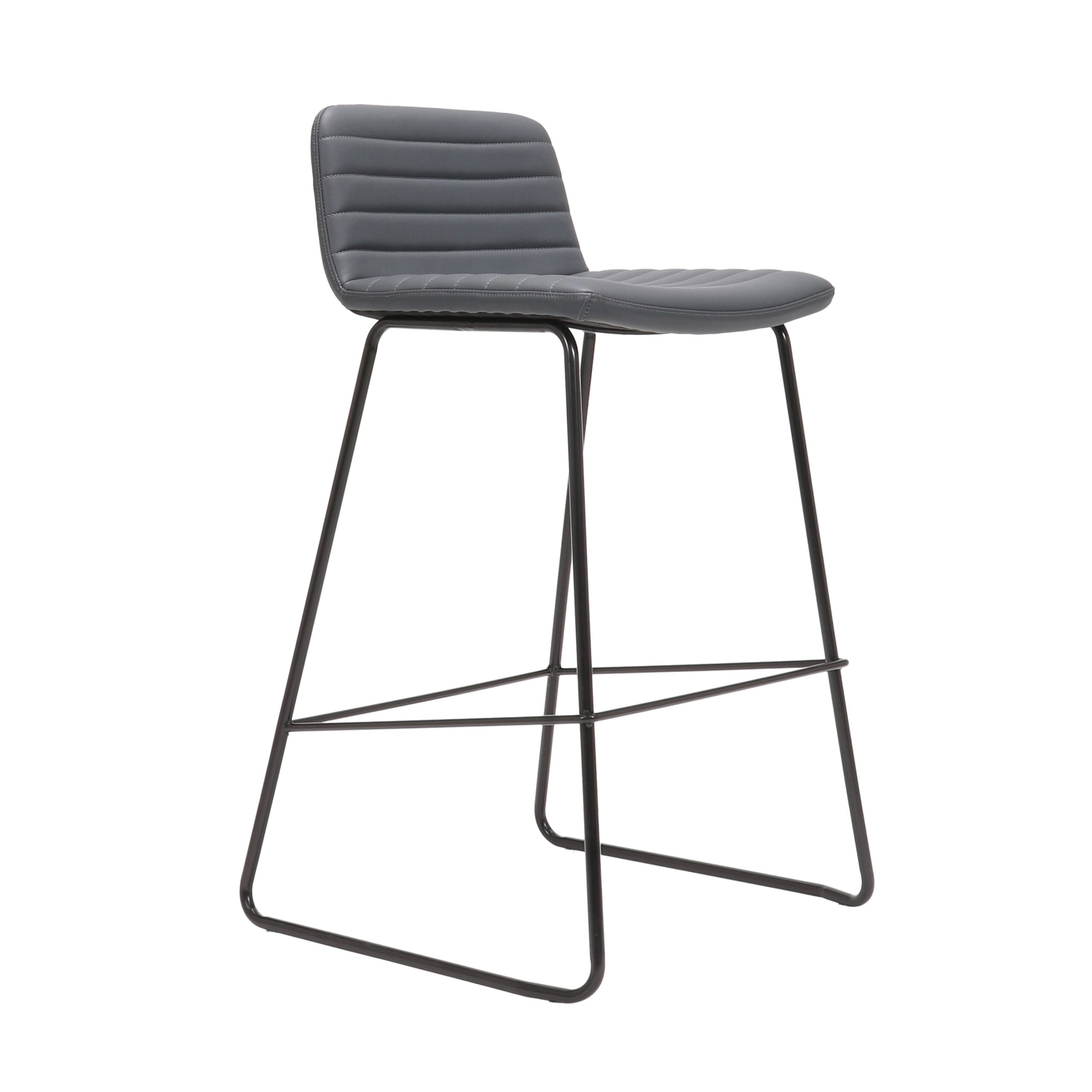 Pixel Bar Stool - 730H - French Navy/Black