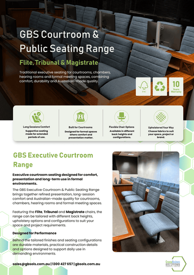 GBS Courtroom Chair Rnage