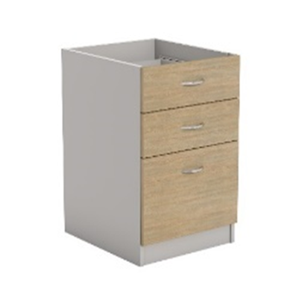 Desk Fixed Pedestal 2/1 Drawers - Locking