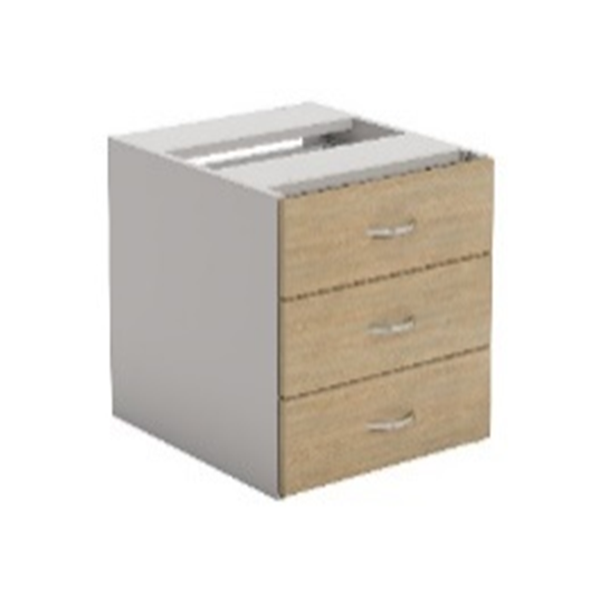 Desk Fixed Pedestal 3 Drawers - Locking