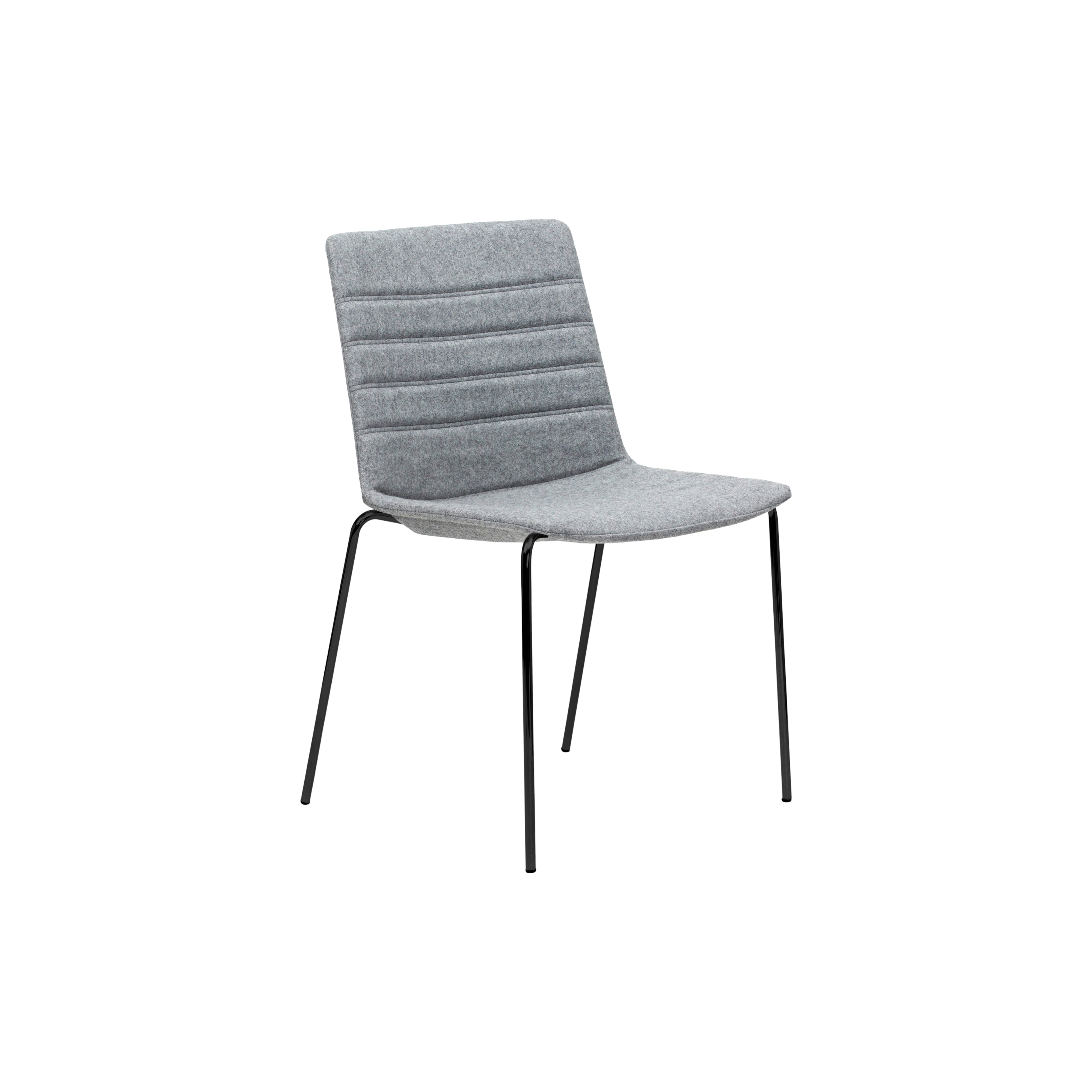 Jubel 4-Leg Black Frame Upholstered Feature Stitch Detail