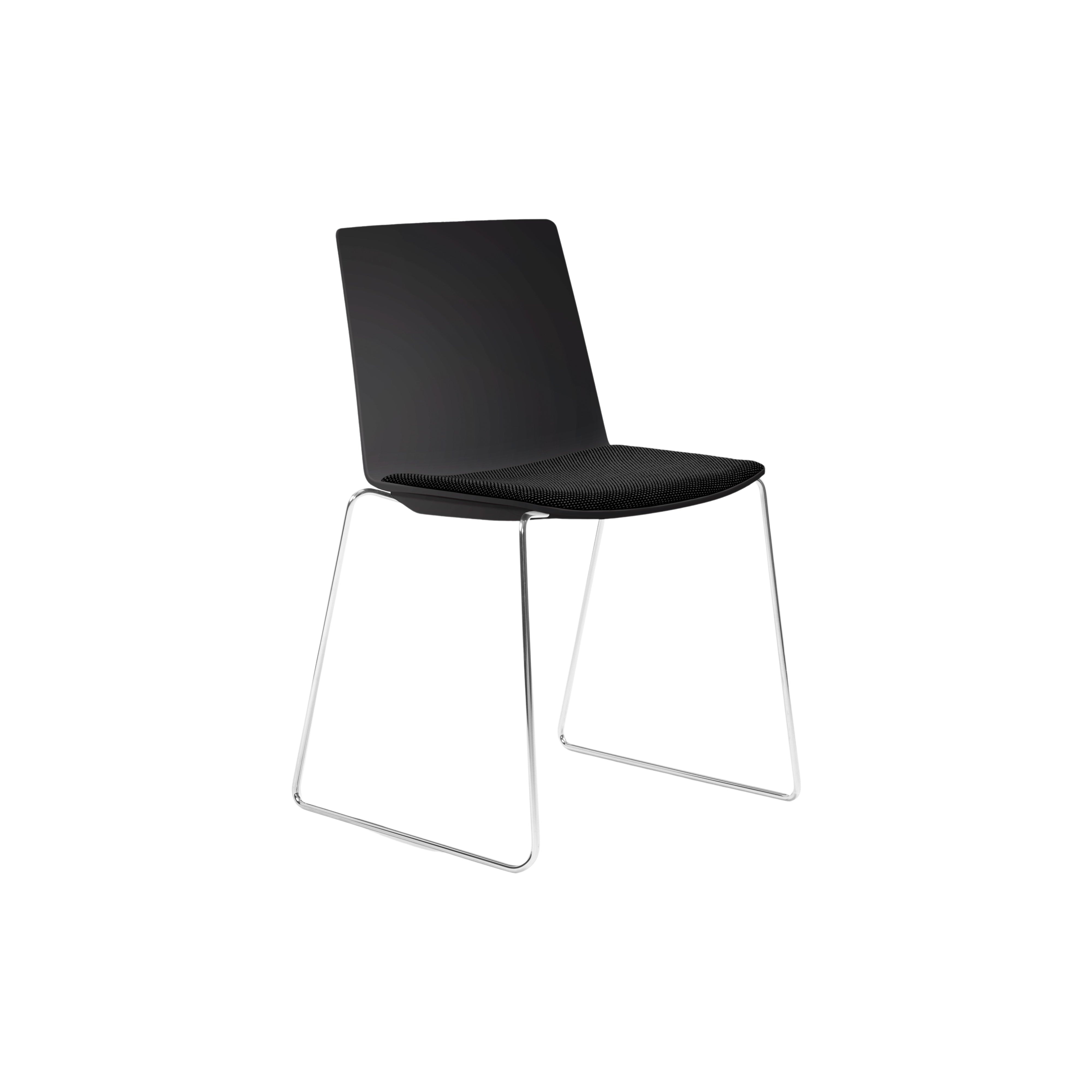Jubel Sled Chrome Black Shell Seat Pad