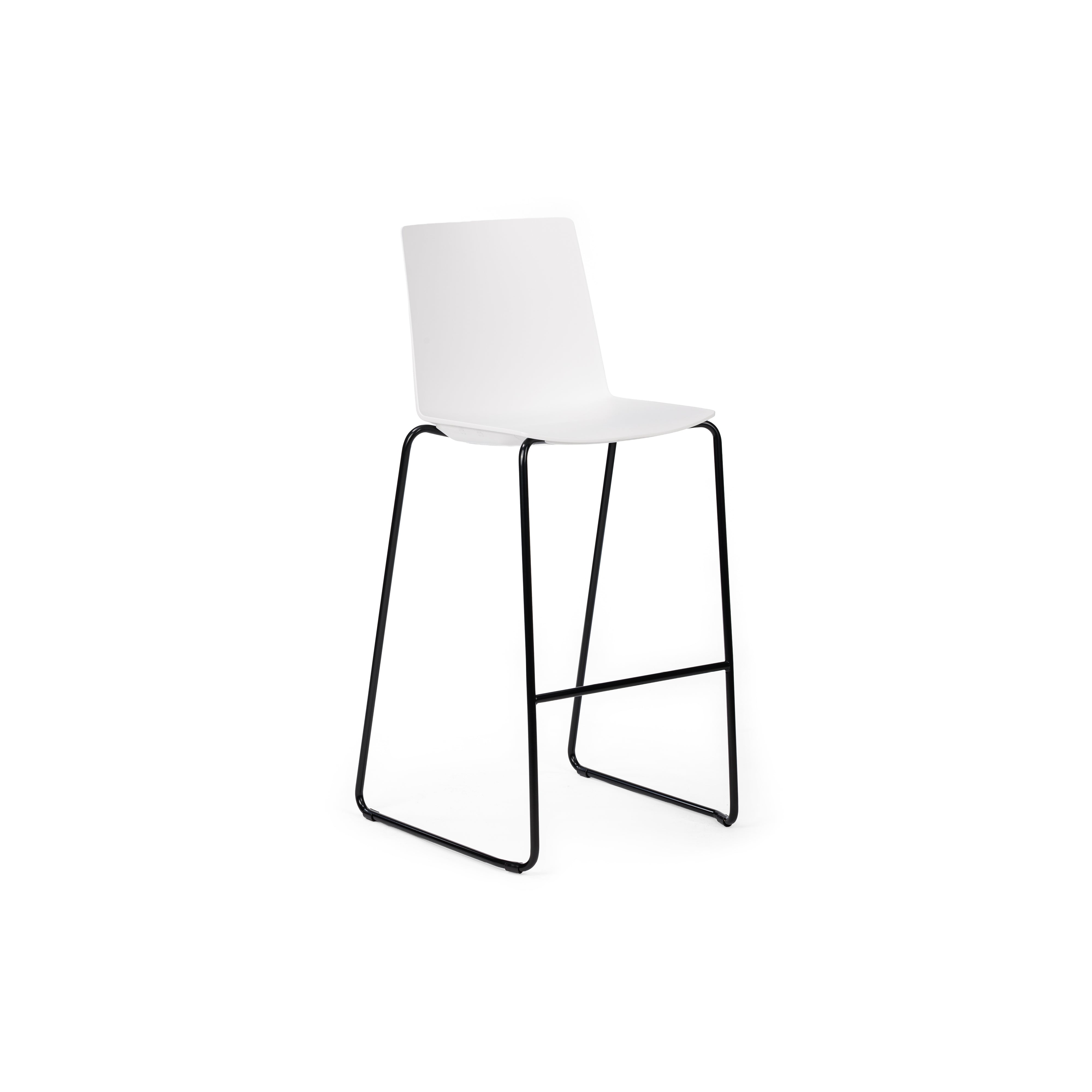 Jubel Stool 76 Black Sled White Shell