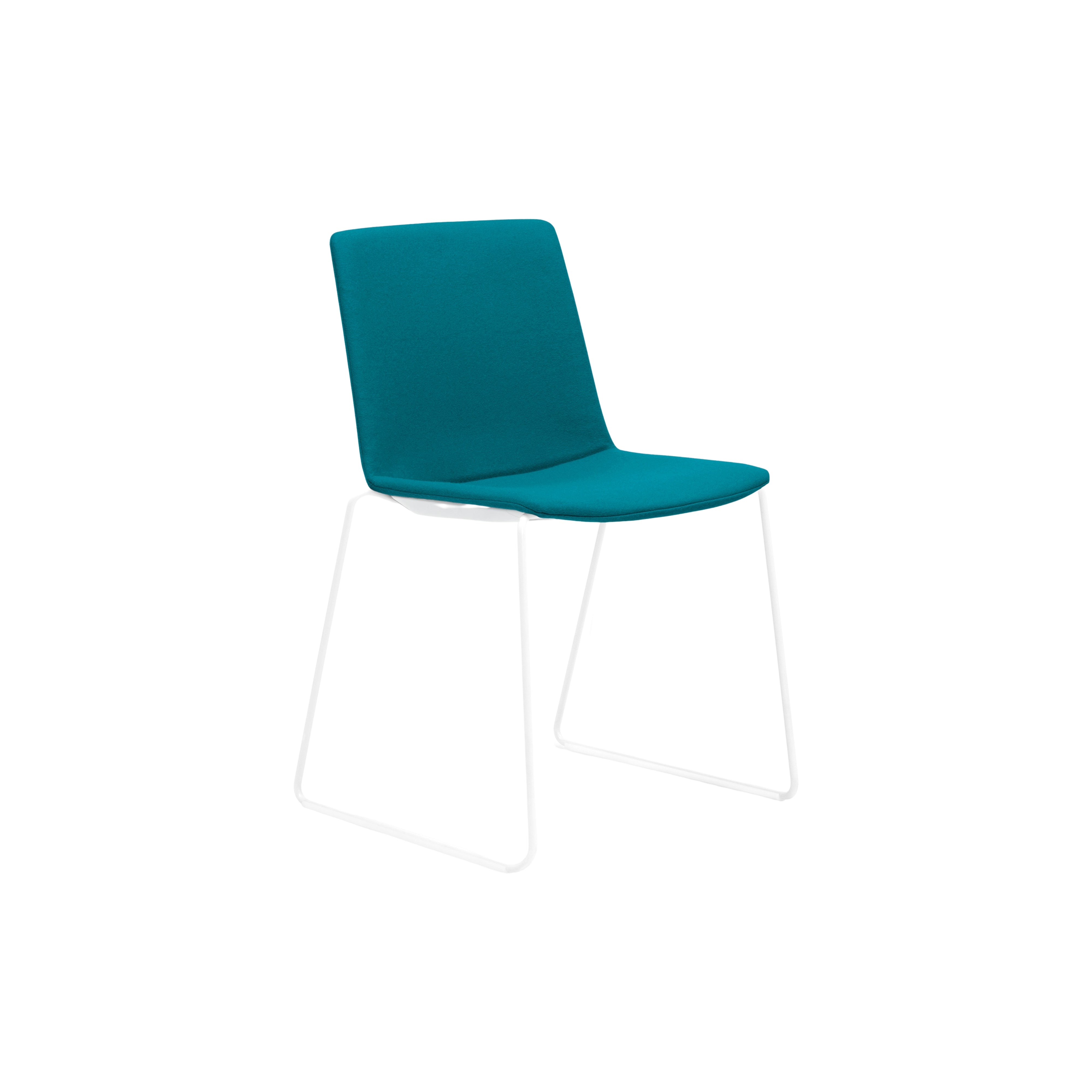Jubel Sled White Upholstered