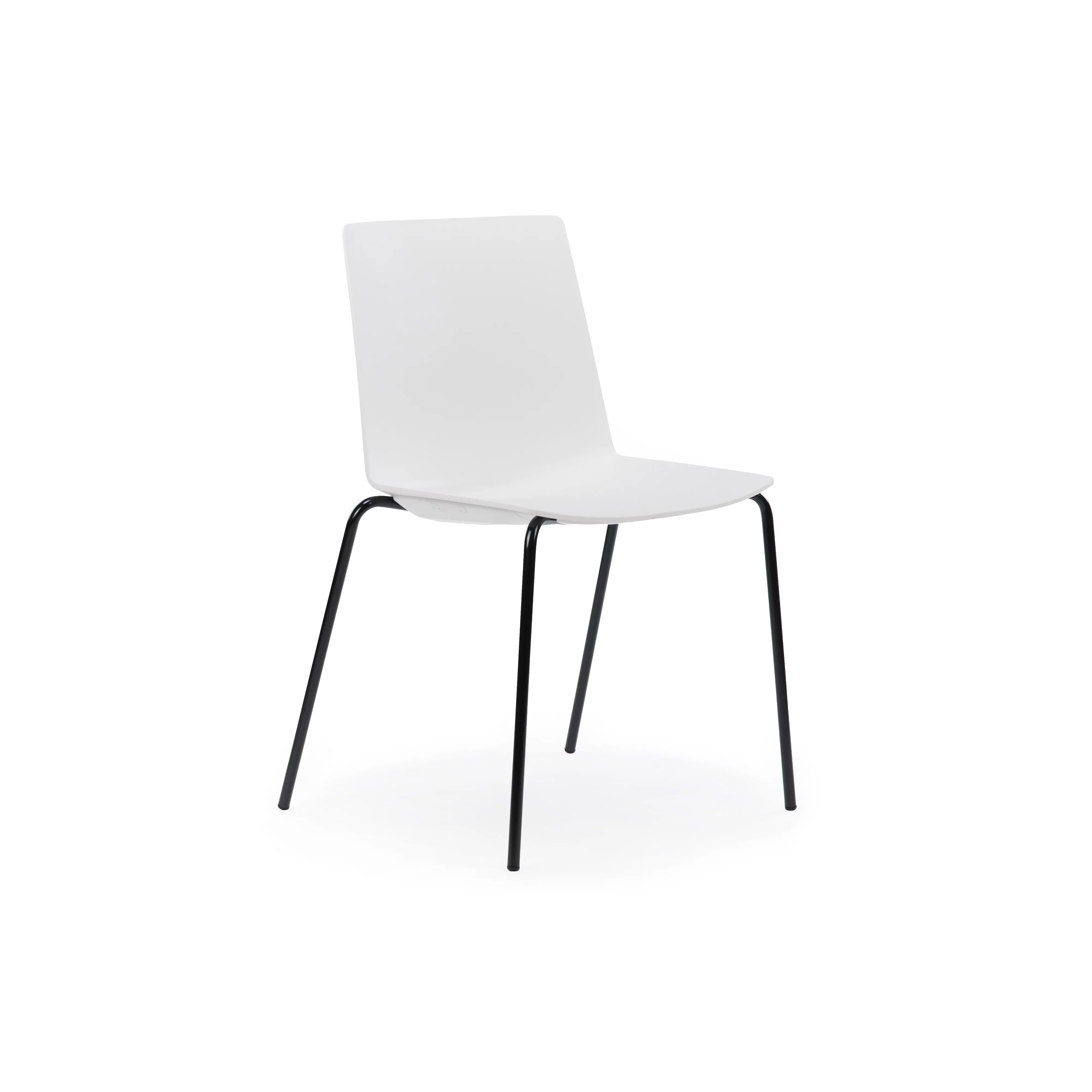 Jubel 4-Leg Black Frame White Shell