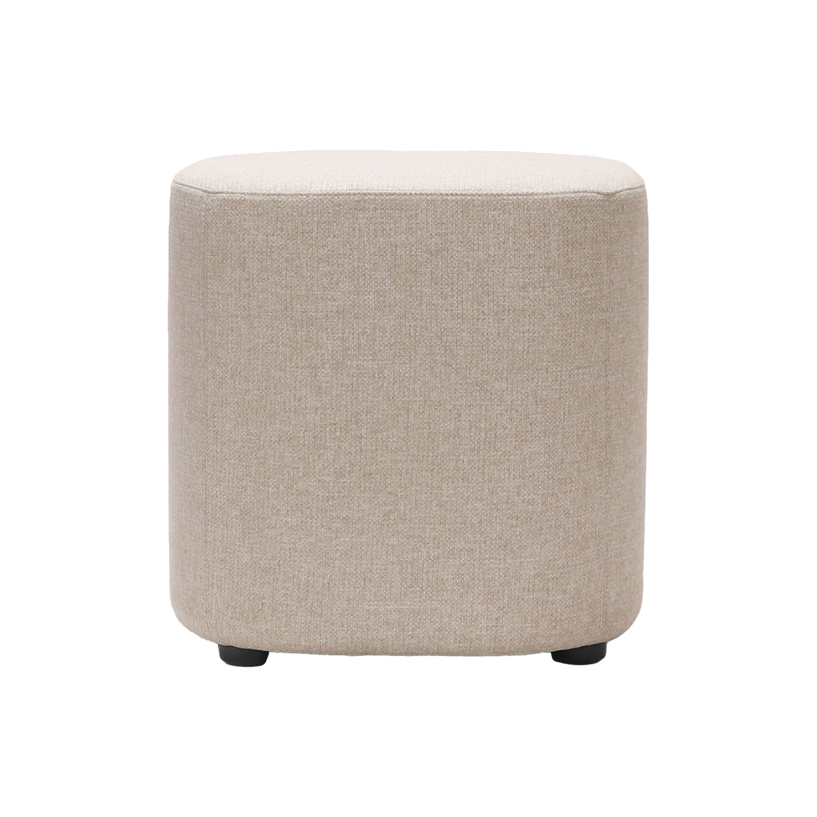 Kali Square Ottoman - Stone 102 Fabric