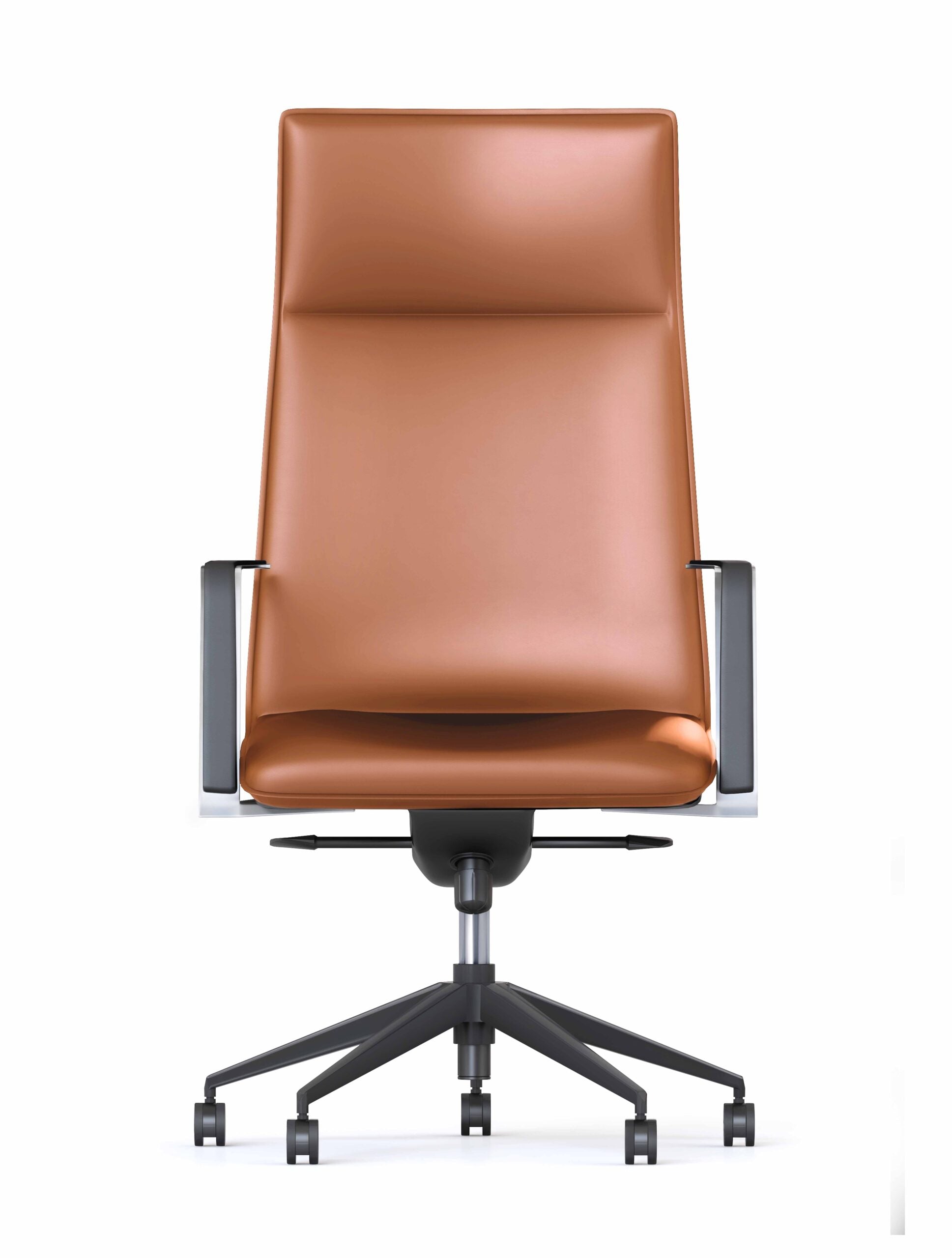Mirage High Back Executive Chair - Tan Leather