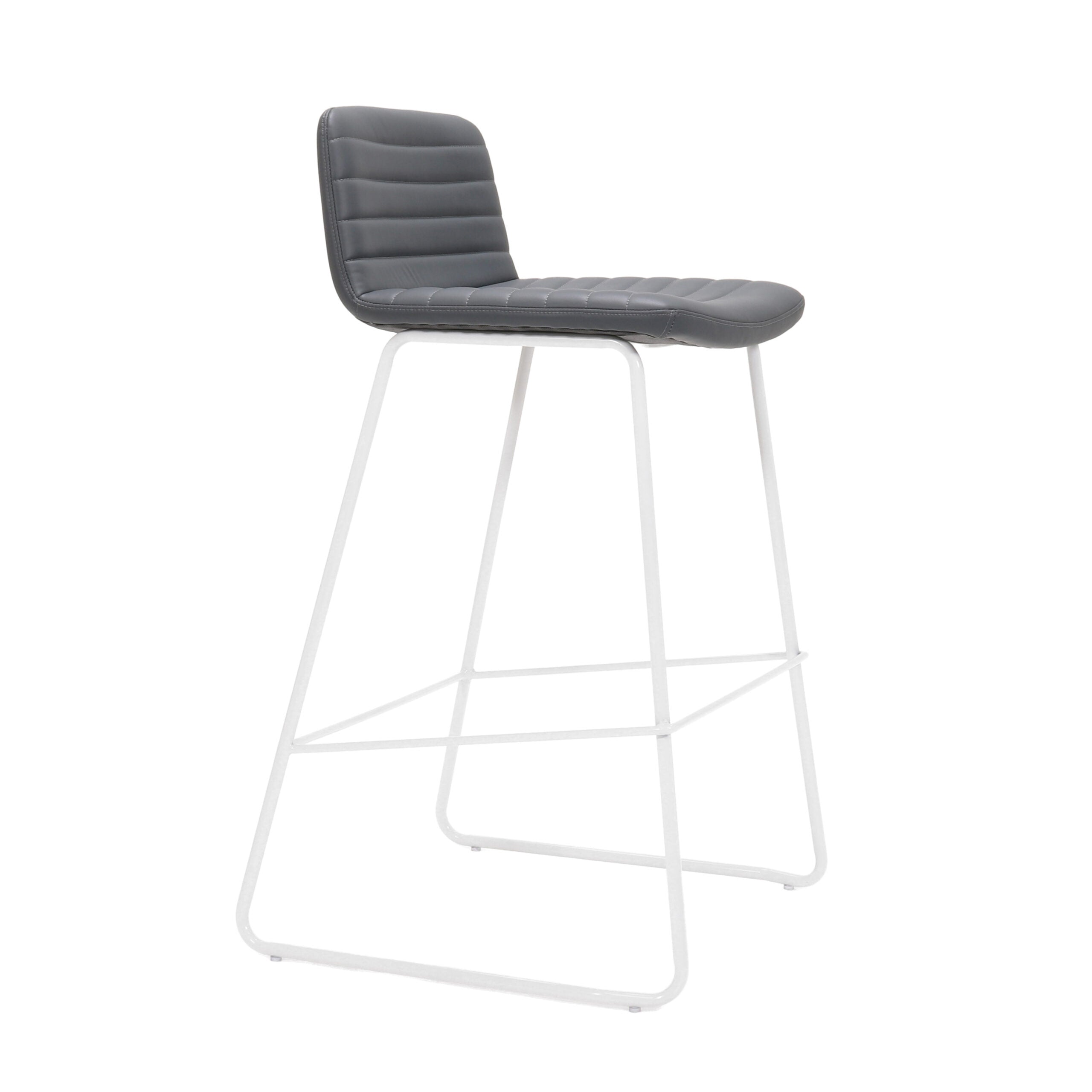 Pixel Bar Stool - 730H - French Navy/White